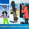 18 Pieces Set Snowboard Stomp Pad Anti-skid Sticker DIYs Snowboard Sticker Anti Skidding Ski Snowboard Grip Pad Resistance 5