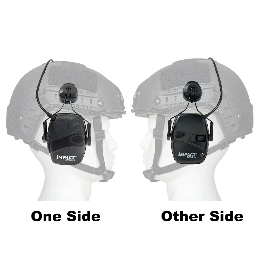 Army Shooting Earmuffs Tactical Helmet/Head Headset Electronic Hearing Protector Equipped with ARC Rail(Options)