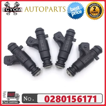 4pcs Fuel Injectors 0280156171 For Chang'an Star Wuling Light 474 Dongfeng Xiaokang DFSK K07 K17 V07S V27 C37 1.3L 1