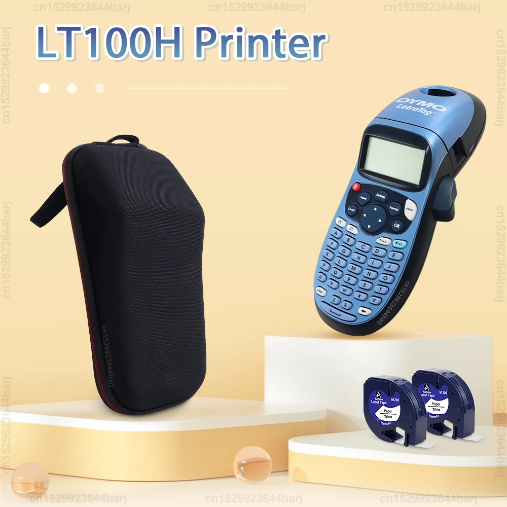 Inkless Label Maker Dymo LetraTag LT100H LT-100H Label Printer Handheld Self-adhesive Sticker Printer with Dymo 12mm LT Tape - 2