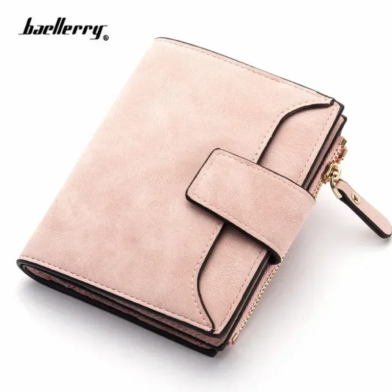 2024 Leather Women Wallet Hasp Small and Slim Coin Pocket Purse Women Wallets Cards Holders Luxury Brand Wallets Designer Purse 2