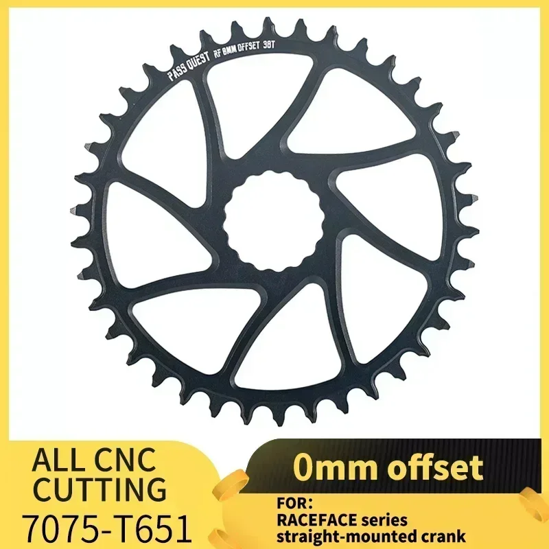 

PASS QUEST RACEFACE Crank 0mm Offset Bicycle Chainring Width Narrow Direct Mount Chain Wheel 30T-48T for RACEFACE/EASTON