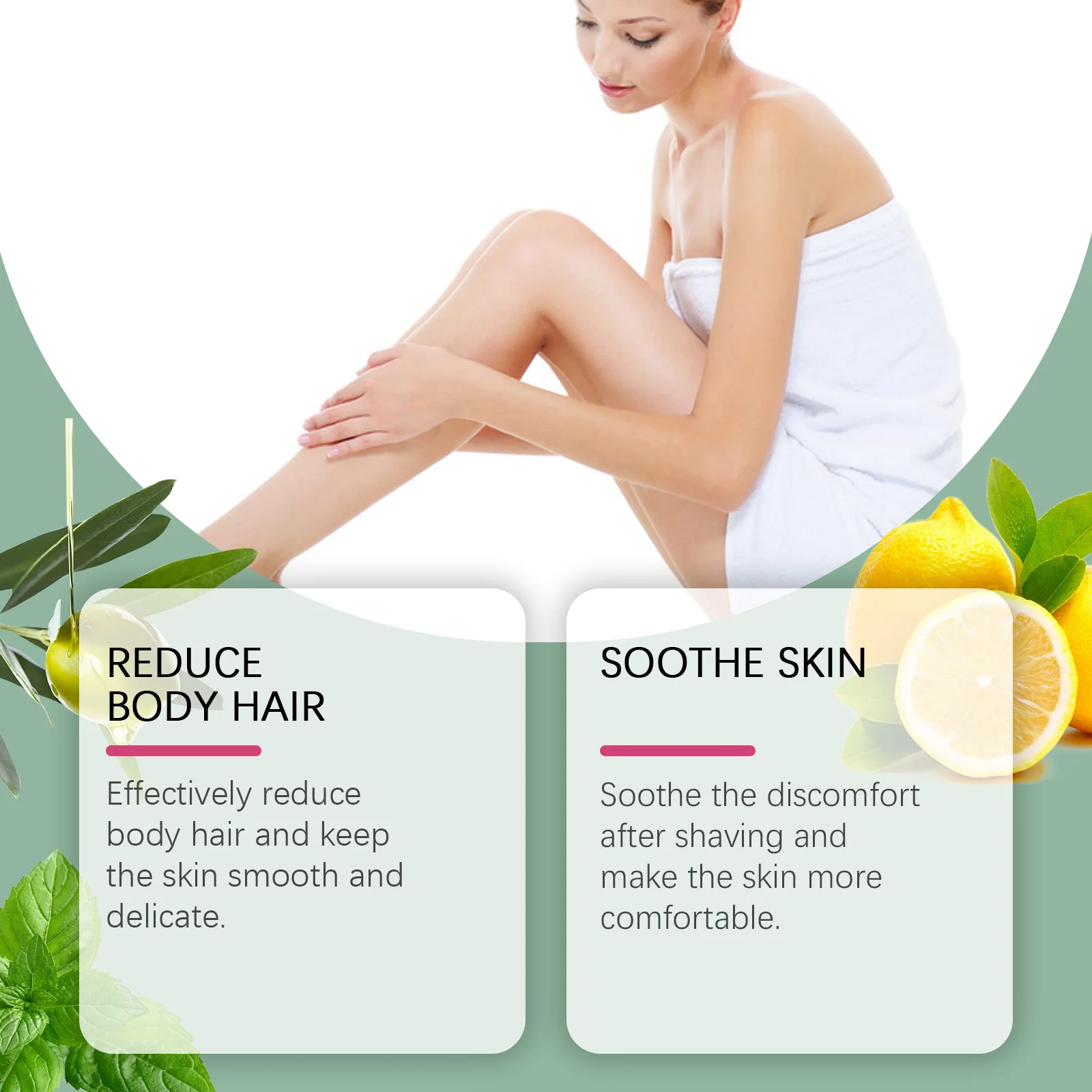 Gentle Plant Body Hair Removal Oil For Smooth And Tender Skin_voghion.com