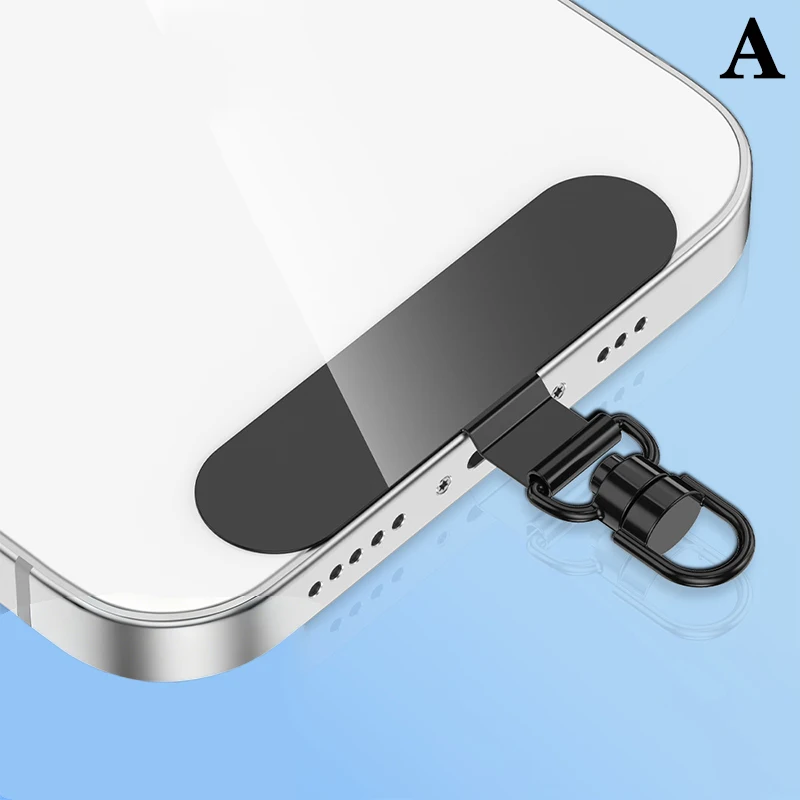 Steel Phone Lanyard with Anti-Lost Gasket and Metal Clip Strap