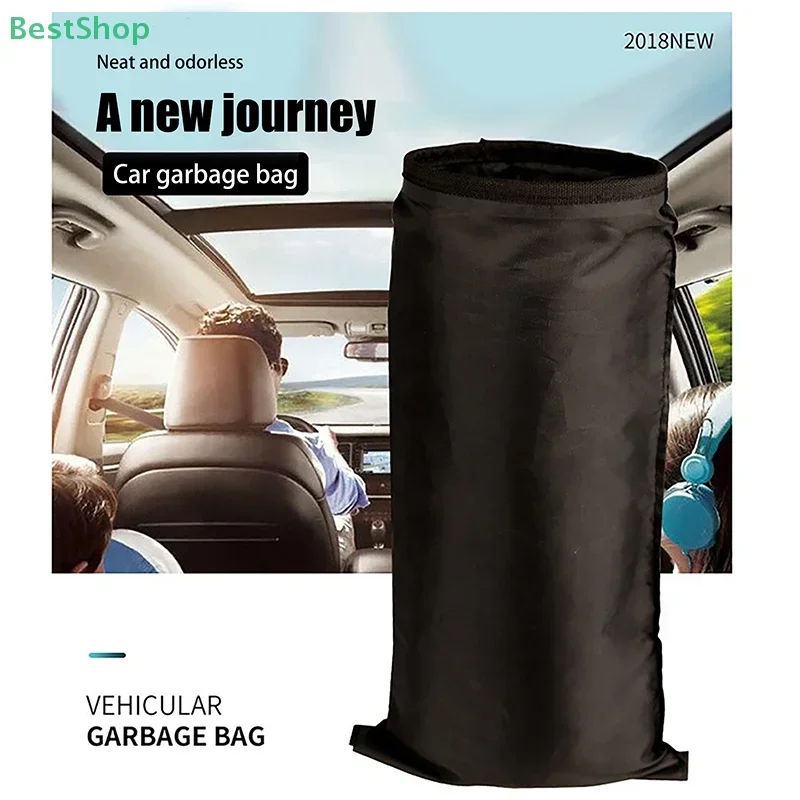 Car Hanging Garbage Bag - Eco-Friendly Storage Organizer, Seat Back Trash Bag for Car Use, Reusable & Foldable