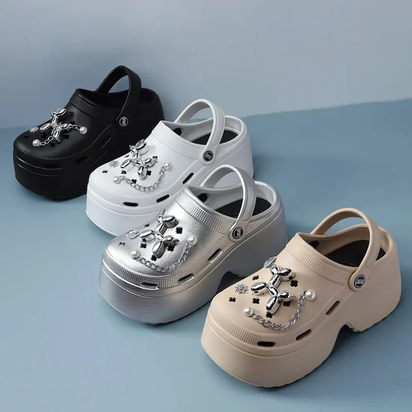 House Cloud Slipper Clog Woman charm Sandal Flip Flops Beach Non Slip Home Shoe High Heel Platform Female Slides Ladies Outdoor - Image 4