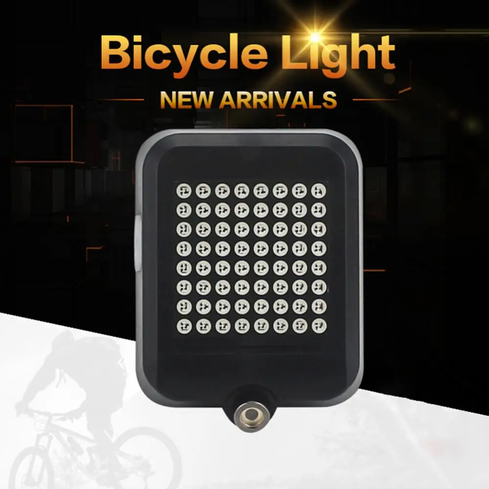 

Wholesale & Dropshipping !Universal USB Charged Smart Bike Turn Signal Brake Light Warning LED Tail Lamp