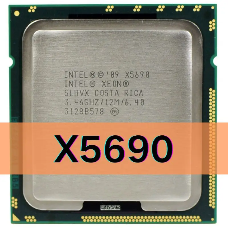Intel Xeon X5690 LGA 1366 3.46GHz 6.4GT/s 12MB 6 Core 1333MHz SLBVX CPU