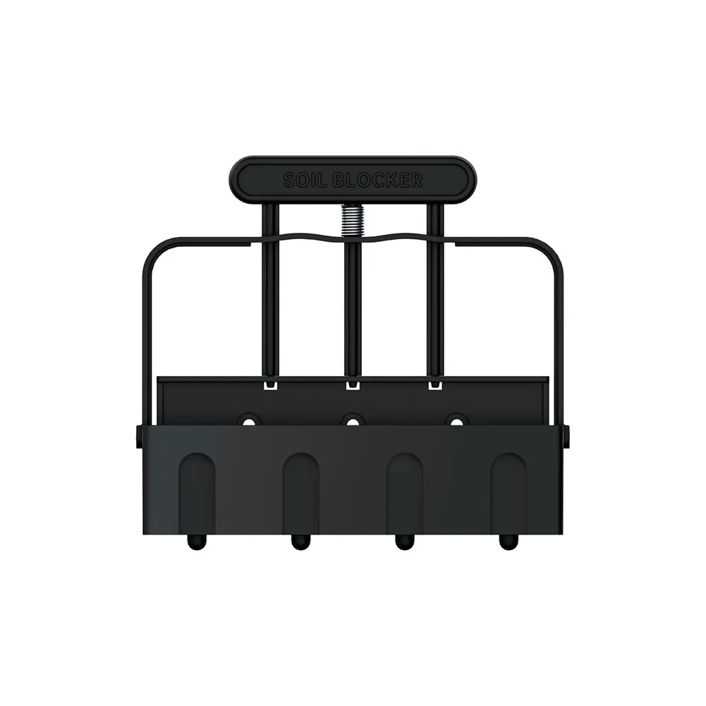 4 Cell Handheld Soil Blocker with Anti Slip Handle Manual Soil Block Maker Soil Cube Maker Ergonomic for Home Garden Lawn Farm 5