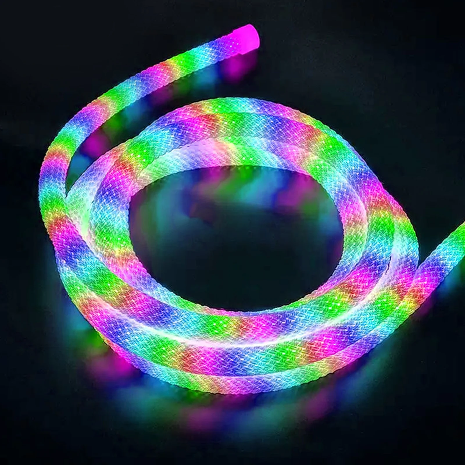 LED Neon RGB Strip USB Powered Flexible Silicone Neon Lamp IP65 Waterproof Outdoor Lighting Strip for Desktop Wall Decoration