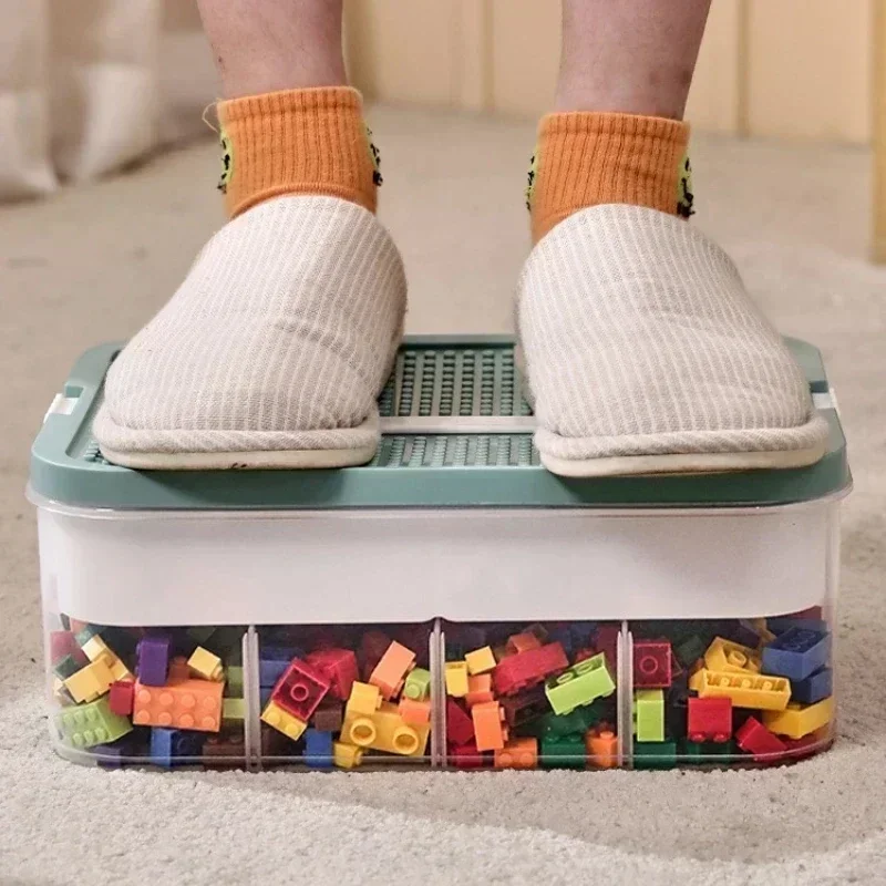 Storage Box Building Block Adjustable Classified Small Particle Jigsaw Puzzle Transparent Toy Organizer