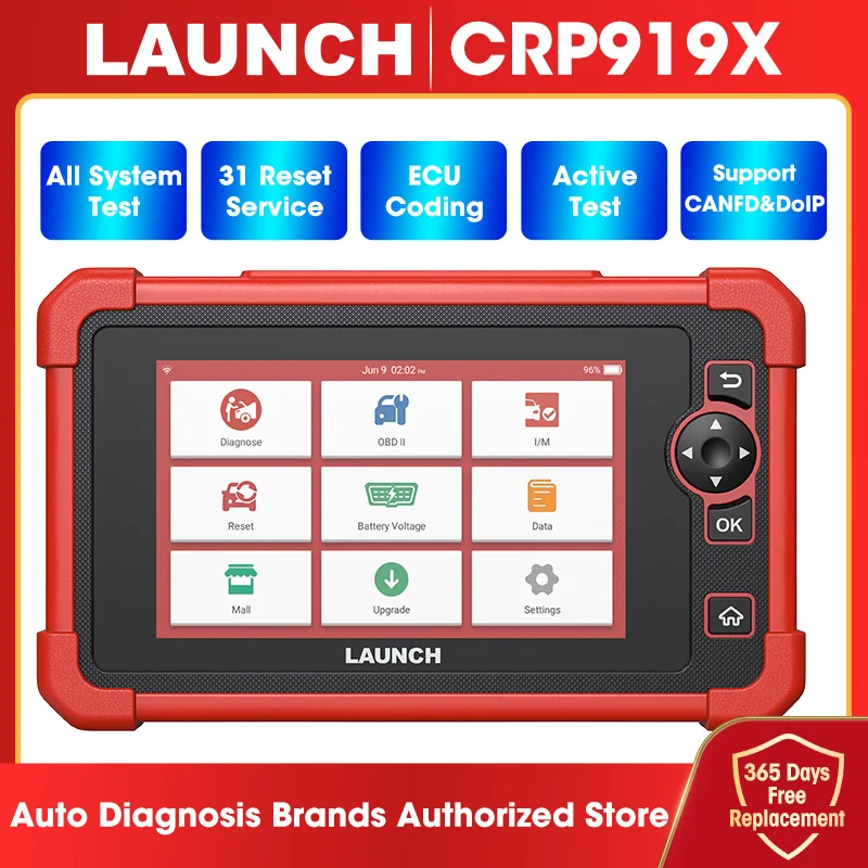 Nuovo Lancio X431 Crp919X Obd2 Scanner Strumenti Diagnostici Automobilistici Car Canfd Doip Ecu Coding Obdii Professional Scan Free Shpping