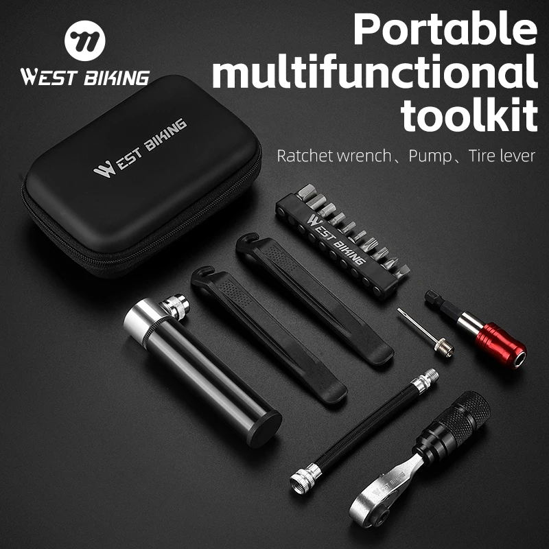 KIT D'OUTILS DE réparation de vélo professionnel boîte de transport réglage EUR 89,19 - IT