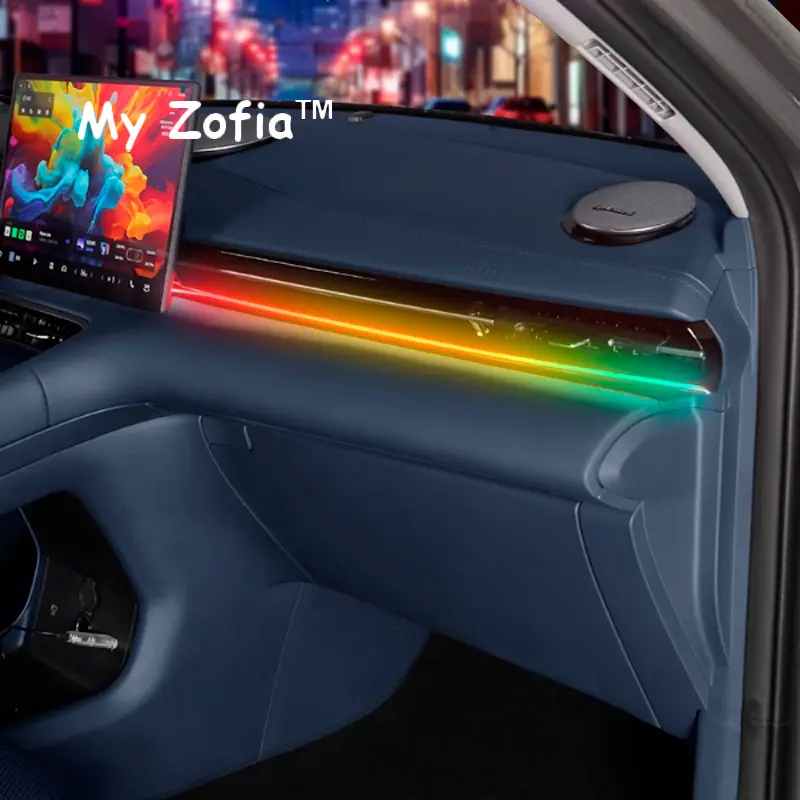 For Geely EX5 Galaxy E5 2024 2025 2026 Car LED Ambient Light USB Full Colors RGB Interior Hidden Remote Control Atmosphere Lamp - Image 4
