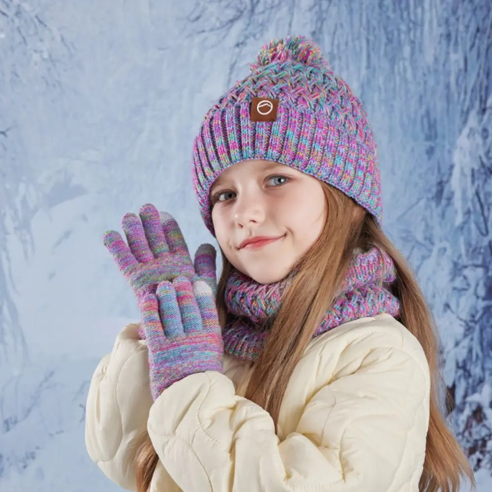 3Pcs New Unisex Kids Winter Hat Scarf Gloves Set S68195792d8d24f24a0fbe43013c70a6at