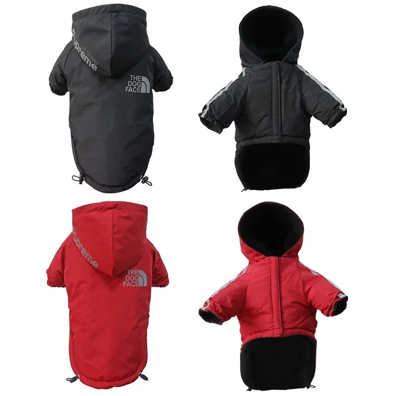 Pet Dog Reflective Waterproof Warm Coat Cotton Hooded Jacket 2025 for Small Medium Dog dog clothes