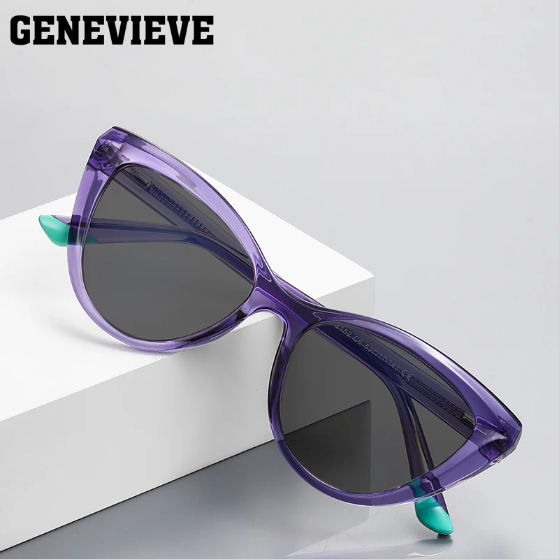 GENEVIEVE – lunettes de soleil polarisées œil de chat, Protection UV, personnalisées pour femmes, sur Prescription personnalisables, 2152