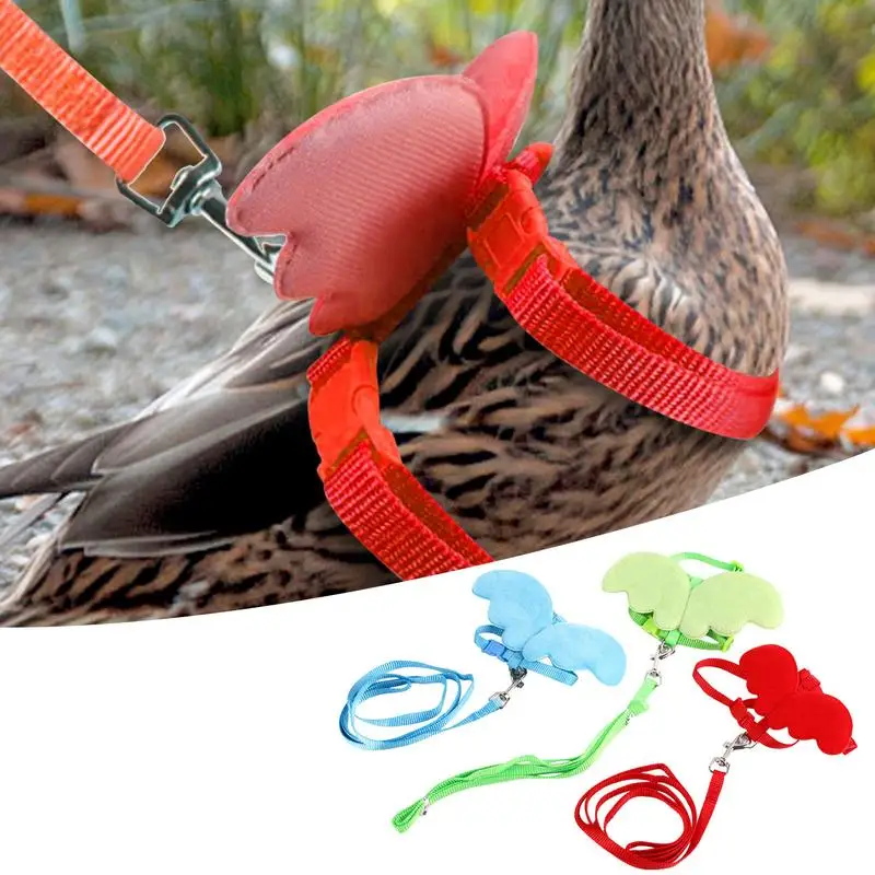 Pet Harness Chicken Little Angel Wings Chest Strap Leash Set Traction Rope Duck Breast Strap Outing Accessories