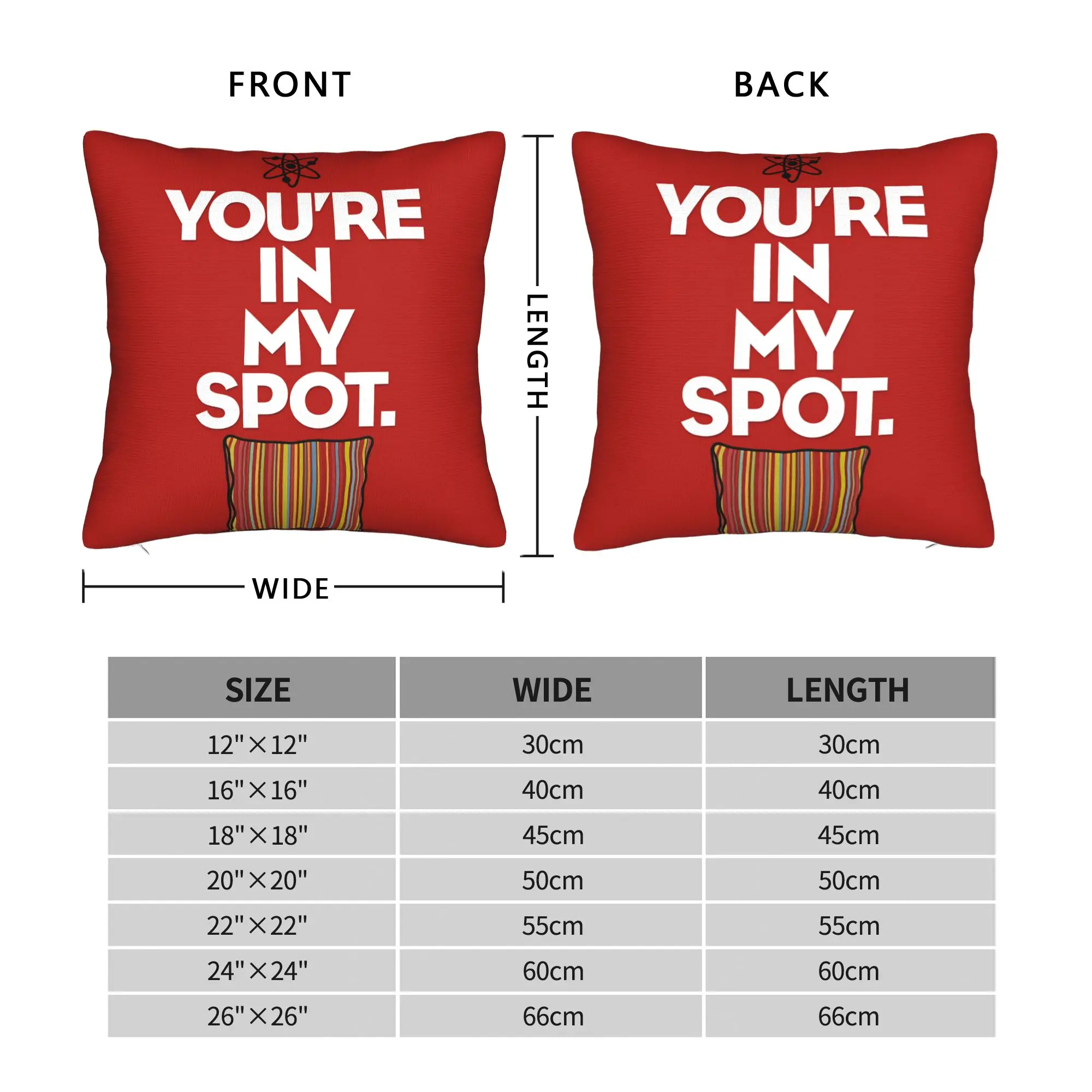 Funny TV Show-Inspired Pillowcase - Soft and Kawaii Decor for Couch, Sofa, or Bedroom