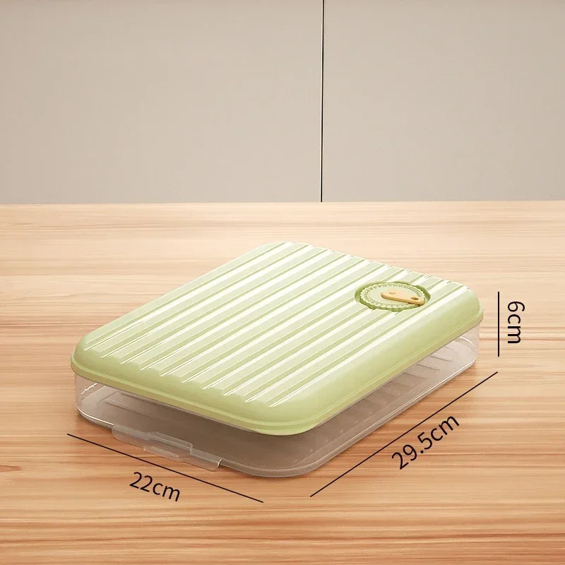 Multilayer Dumpling Box Household Food Egg Frozen Box Wonton Fresh-Keeping Organizers Quick Freezing Refrigerator Storage Box