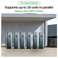 Système solaire hors réseau complet 10kw 15 Kw 40kwh 43kwh, système de stockage de batterie solaire, onduleur tout-en-un avec batterie intégrée 4