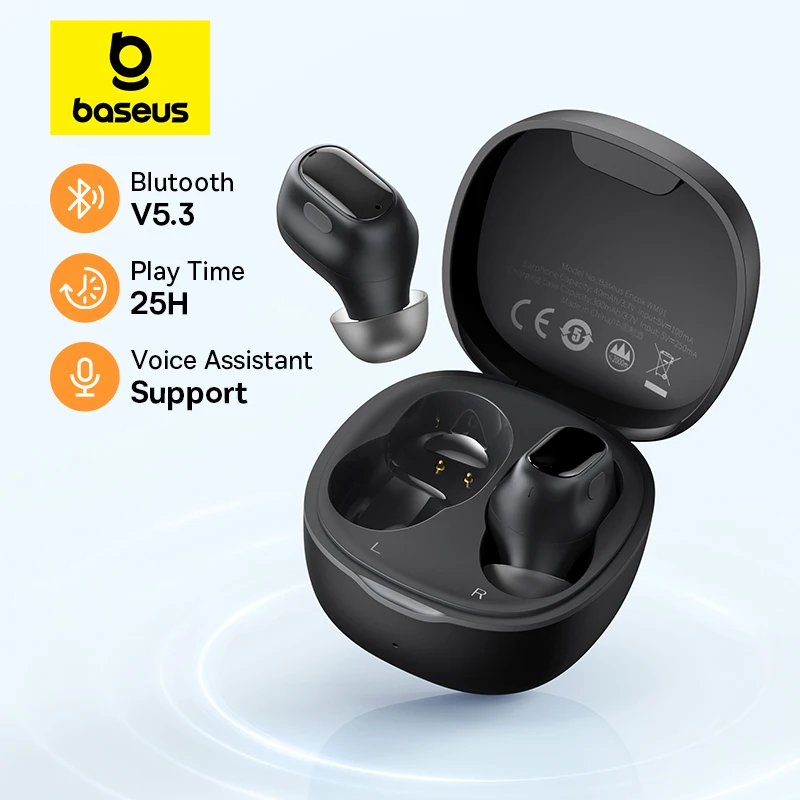 BaseusBowieWM01TWSWirelessEarphonesBluetooth53EarphoneHD