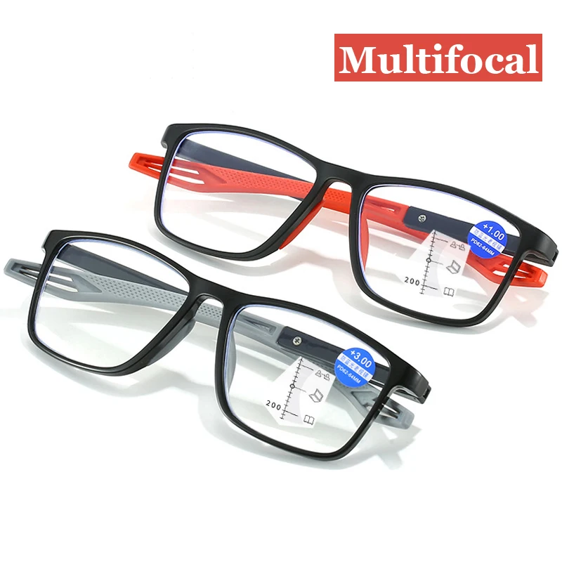 

Vintage Multifocal Progressive Reading Glasses Unisex Women Men Bifocal Presbyopia Eyeglasses Prescription Hyperopia Eyewear