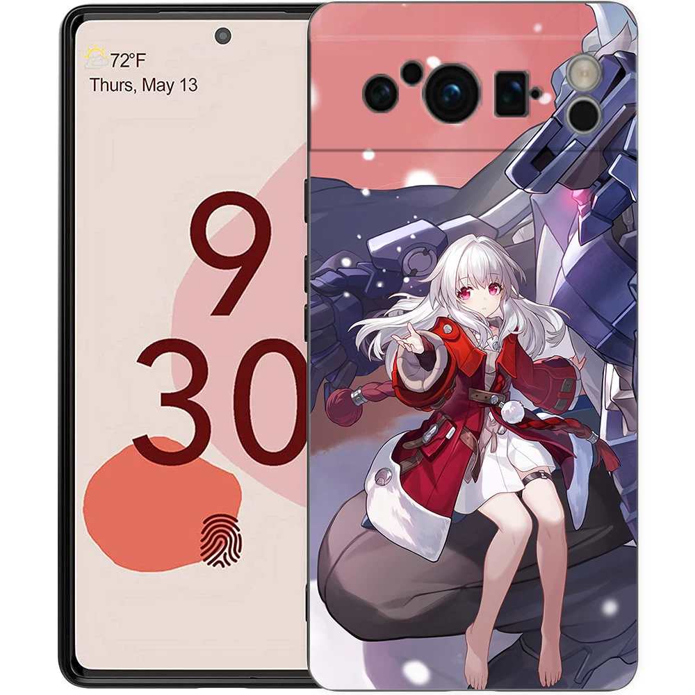 Honkai Star Rail Blade Jing Yuan Black Soft Shockproof Silicone Phone Case