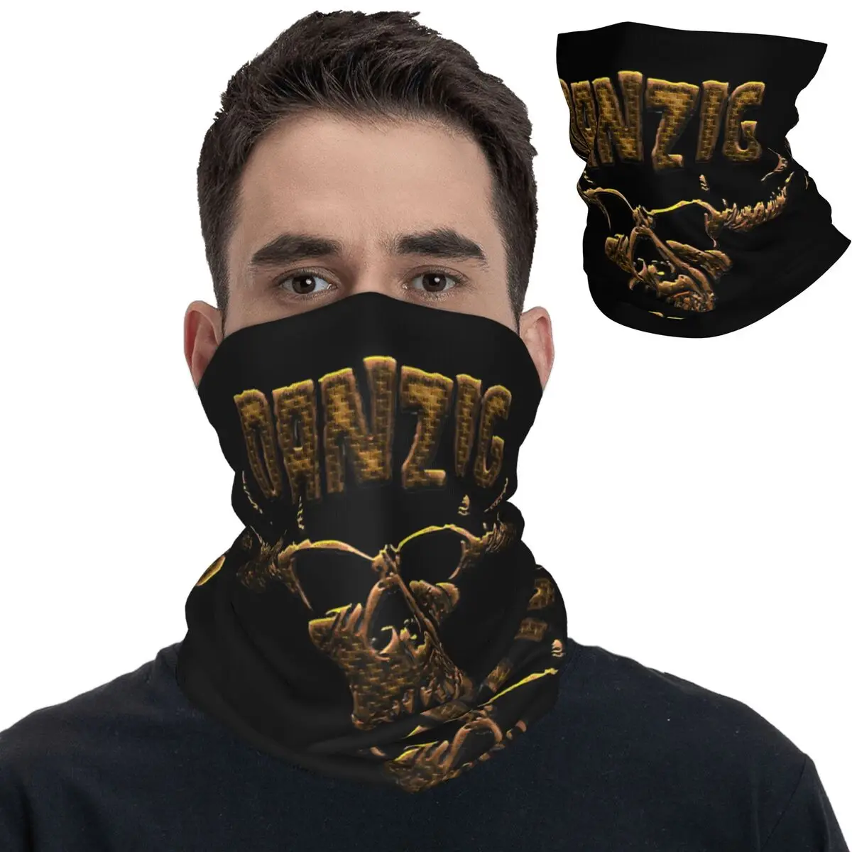 

Danzigs Band Bandana Neck Gaiter Printed Heavy Metal Magic Scarf Warm Balaclava Fishing for Men Women Adult Washable