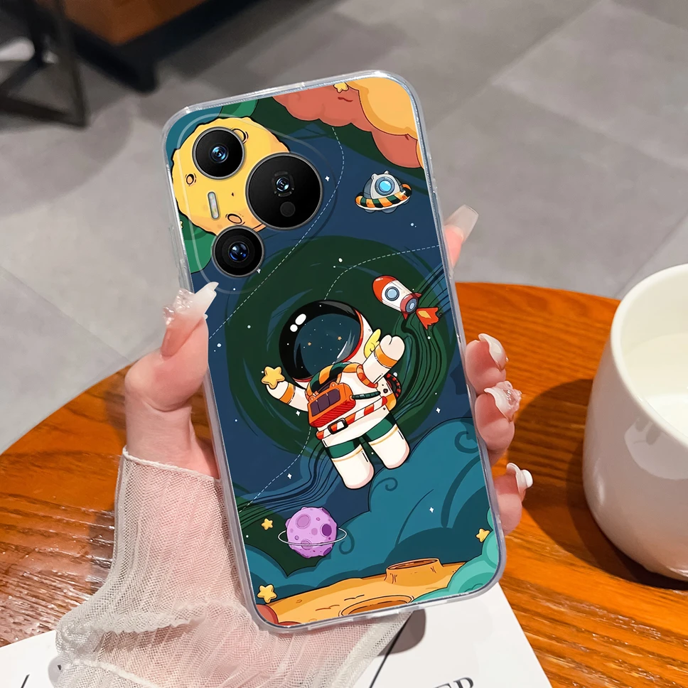 Transparent Cute Flower Phone Case - Soft TPU Silicone Shockproof Protective Cover