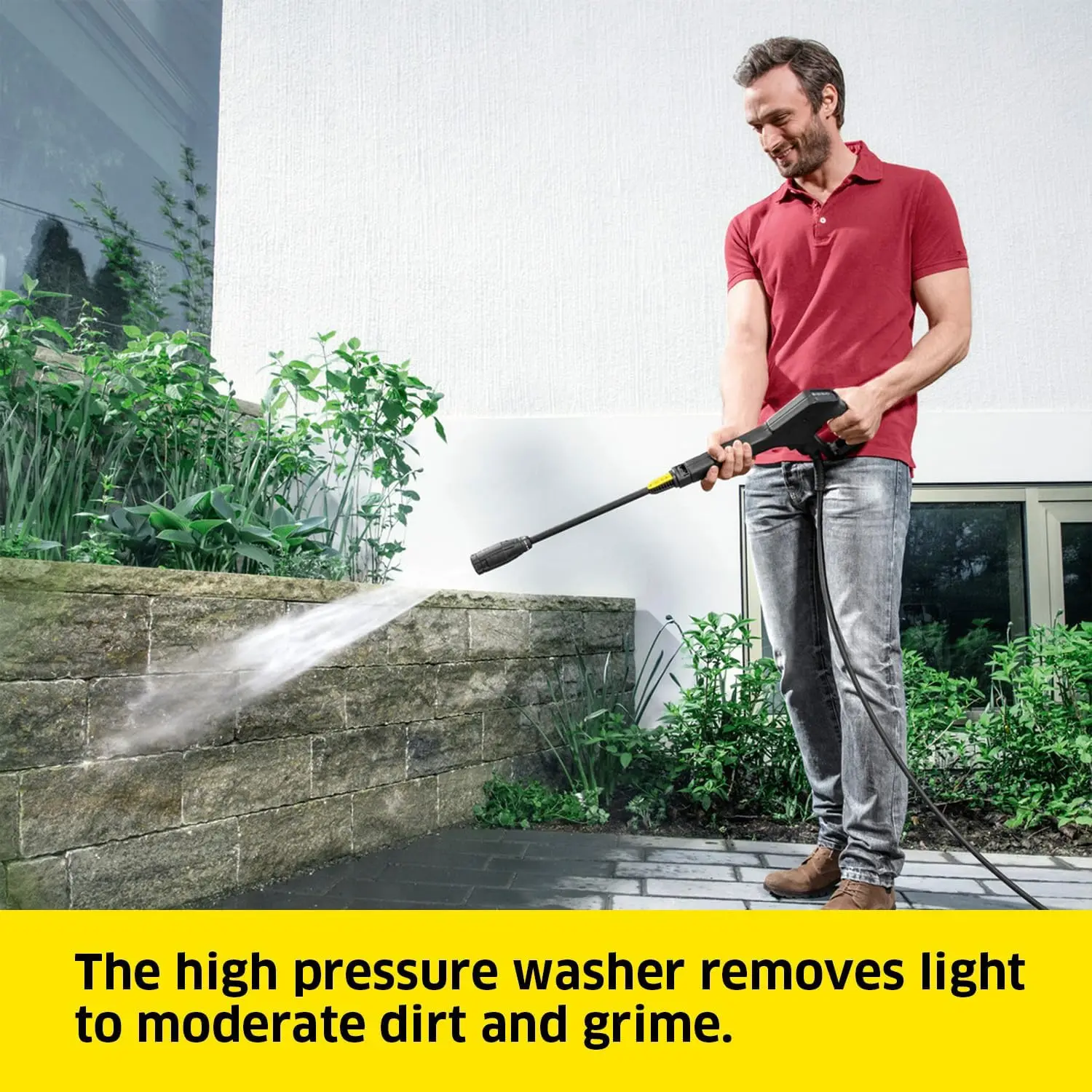 Karcher K3 Power Control Pressure Washer with 2100 PSI, 26-Foot Hose and Dual Spray Wands - 1.45 GPM