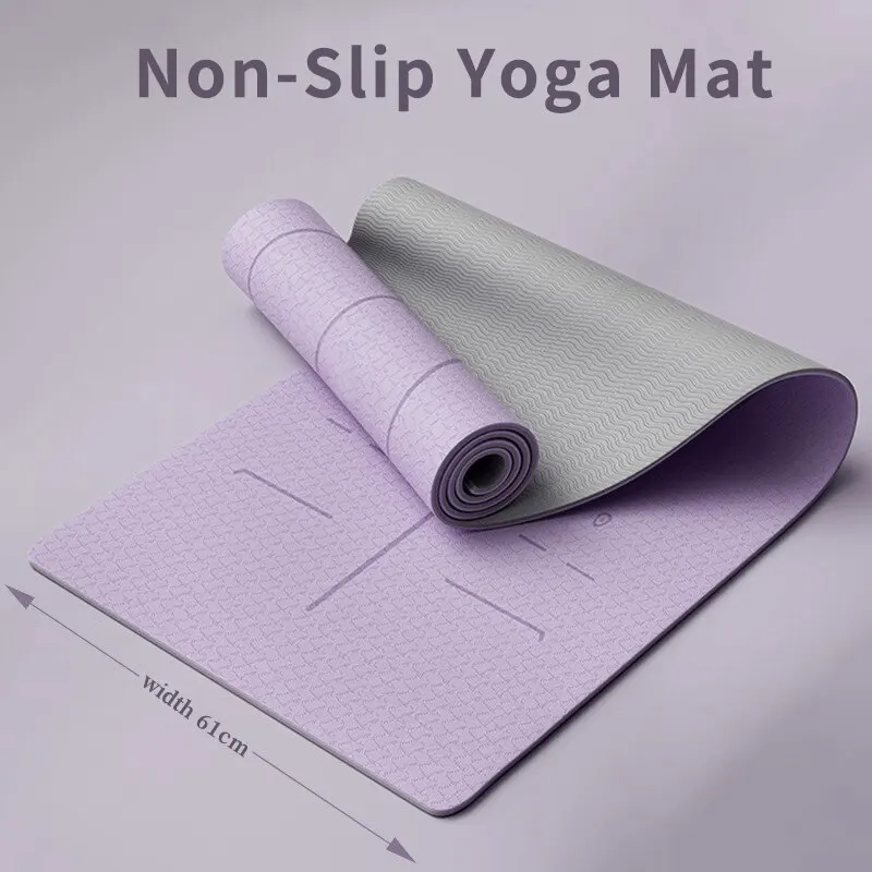 Yoga Mat, Anti Slip and Environmentally Friendly Fitness Exercise Mat