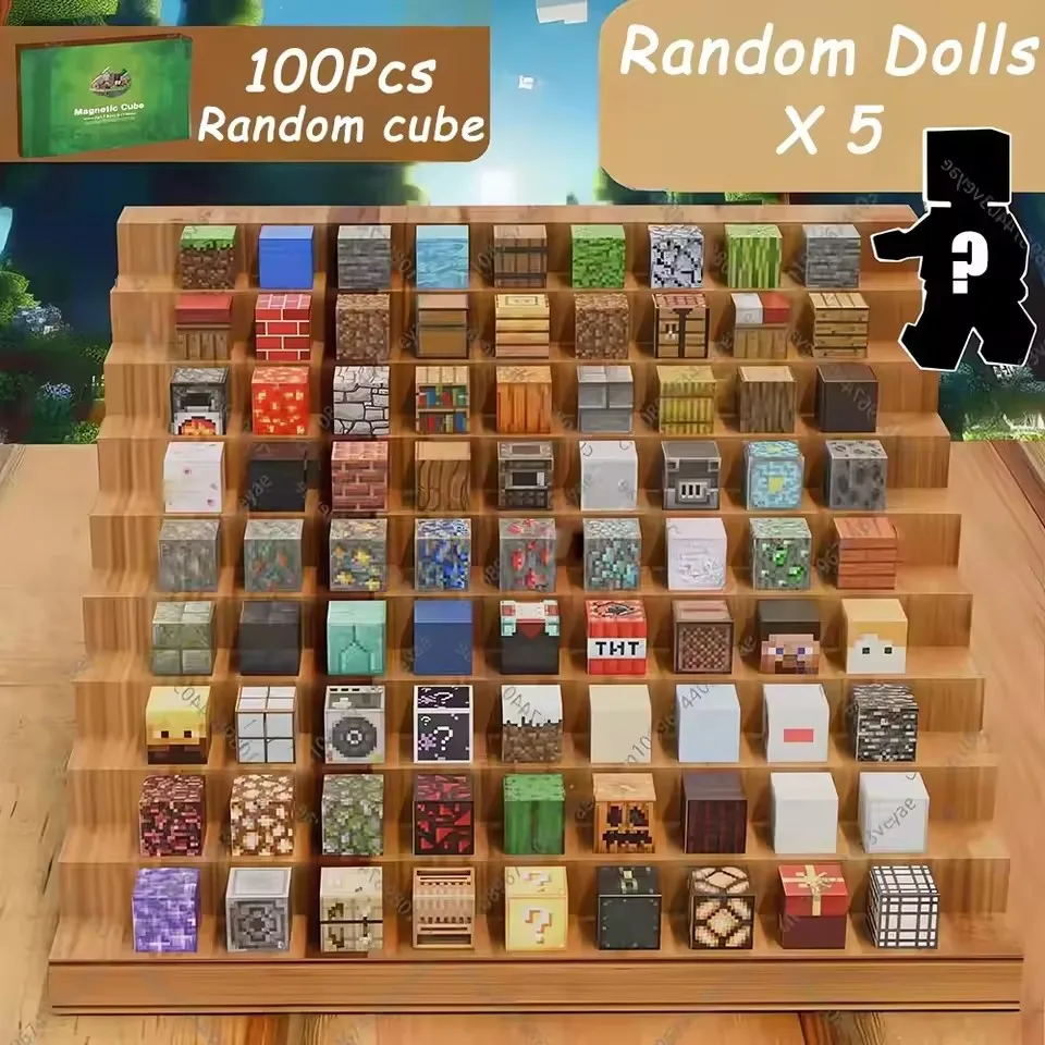 100PCS Magnetic Blocks Build Magnet Set for Boys Girls Magnetic Construction Set STEM Sensory Toys for Toddlers Gifts - Image 2