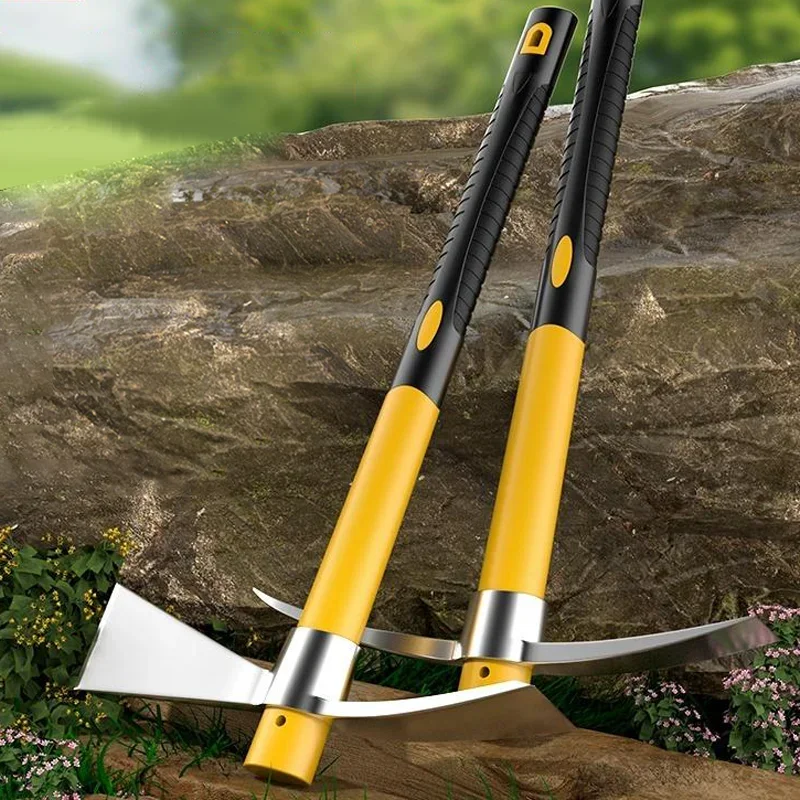 Multifunctional Garden Axe Outdoor Mountaineering Pick High Hardness Steel Casting Soil Loose Home Gardening Hand Tools