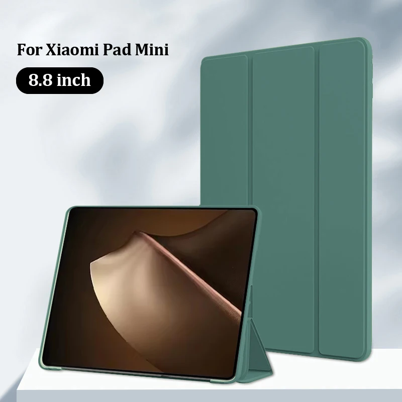 Premium Trifold PU Leather Stand Case with Soft TPU Back