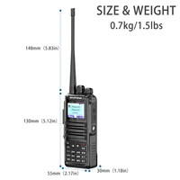 Baofeng 1701 Upgrade DM-1702 Openg GD77 GPS Dual Mode Analog And Digital Walkie Talkie Tier 1+2 Dual Time Slot VHF 136-174 UHF 4 2