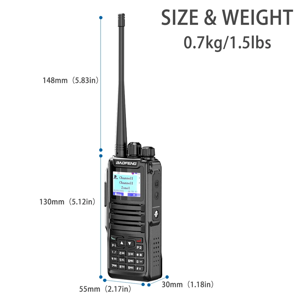 Baofeng DM1702 GPS Dual Mode Walkie Talkie