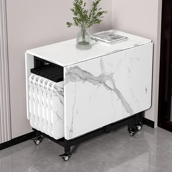 Tavoli da pranzo di lusso italiani Tavoli da pranzo moderni pieghevoli dal design unico Impermeabili Eleganti Muebles De Comedor Mobili per la casa