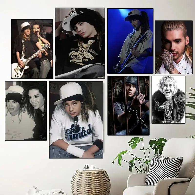 

Singer Bill Kaulitz Tom Tokio Hotel POSTER Prints Wall Painting Bedroom Living Room Wall Sticker Small