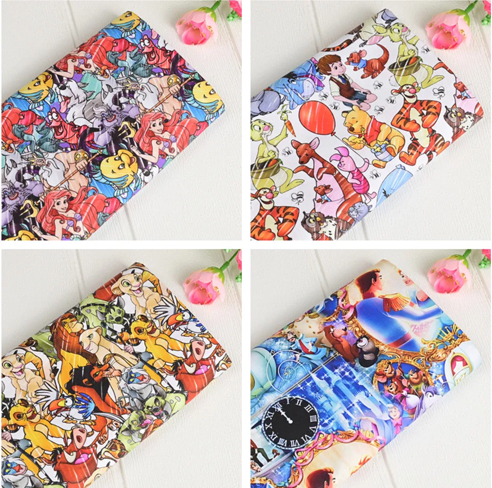 Disney Princess Cotton Fabric Disney Cotton Diy Fabrics Disney Lion