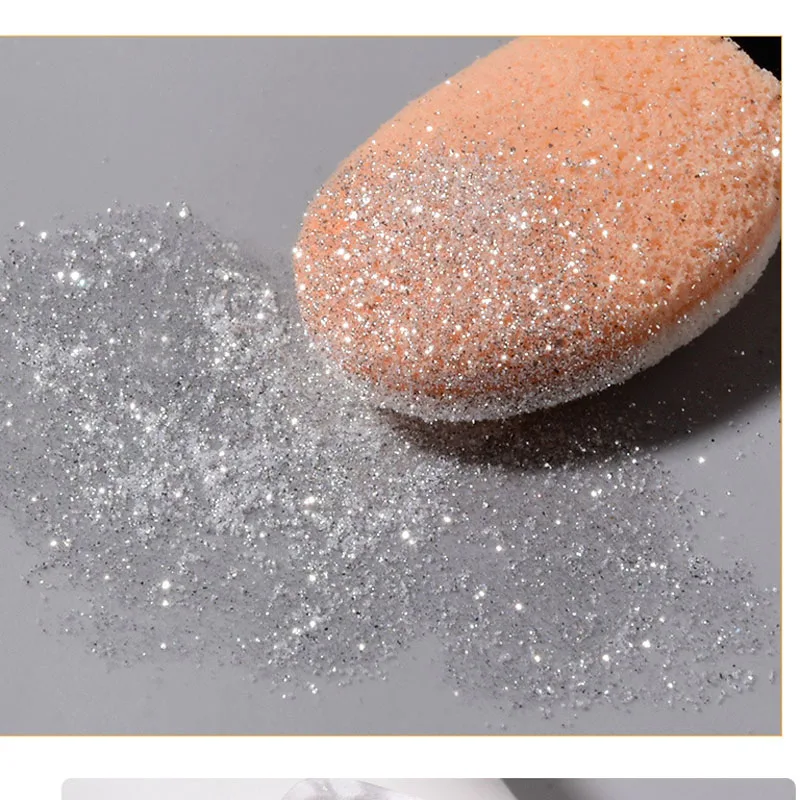 1Jar Moonlight Magic Mirror Nail Art Powder White Aurora Utra-Fine Chrome Pigment Dust Gel Polish Manicure Electroplating Powder