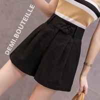Women's Shorts Yellow Loose Wide High Waist Outdoor To Wear Comfy Streetwear Baggy Female Short Pants Aesthetic Harajuku Fashion - Image 3