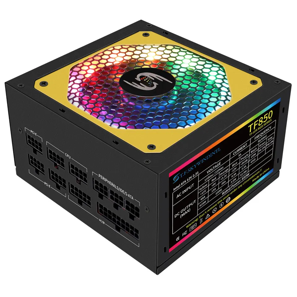 電源ユニット850W Gpu atx電源,24ピンコンピューターケース,電源,850W