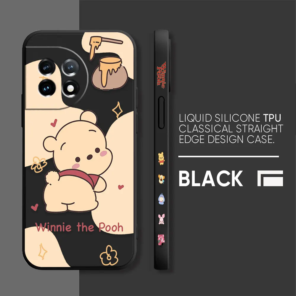 thumbnail image 1 of Case For Oneplus 5 6 9 9R 8 8T 7 7T A3 2 2V NORD 3 2 Lite Pro Simple Liquid Silicone Case Cute Winnie The Pooh, 1 of 5