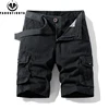 New Men Summer Outdoor Leisure Buttons Cargo Style Shorts Men Solid Straight Cotton Comfortable Fashion Design Short Pants Male 5