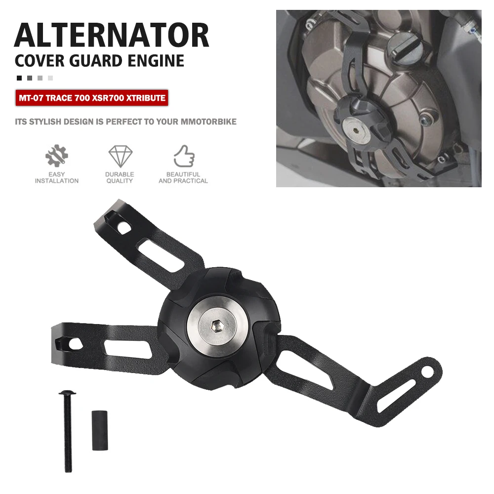 

For Yamaha MT-07 MT07 TRACE 700 XSR700 XSR 700 XTribute Motorcycle Accessories Alumimum Engine Guard Cover protector Crap Flap