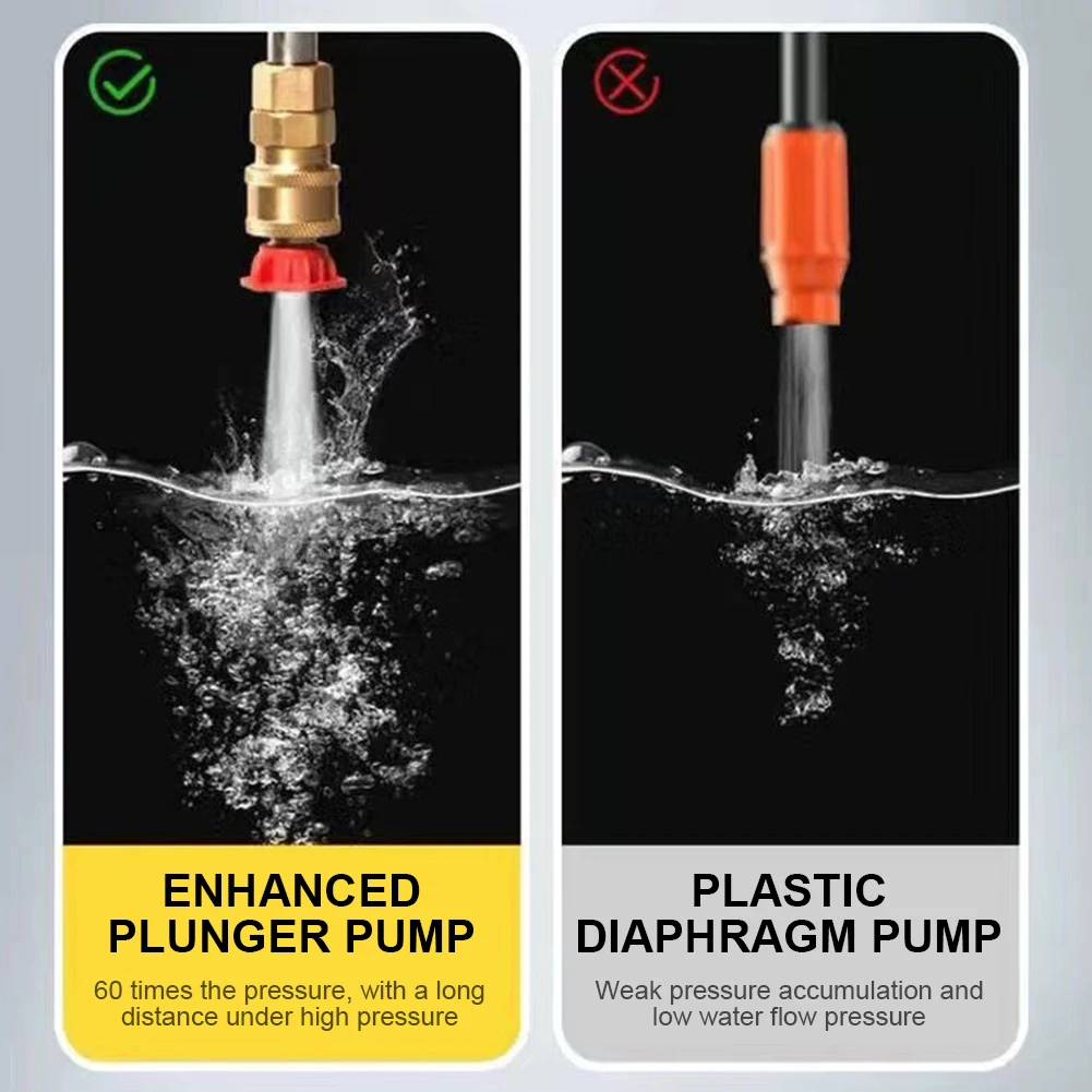 4000mAh Car Wash Gun Wireless High Pressure Car Wash Washer Gun 1500W Foam Generator Spray Cleaner Water Gun for Garden Car 5