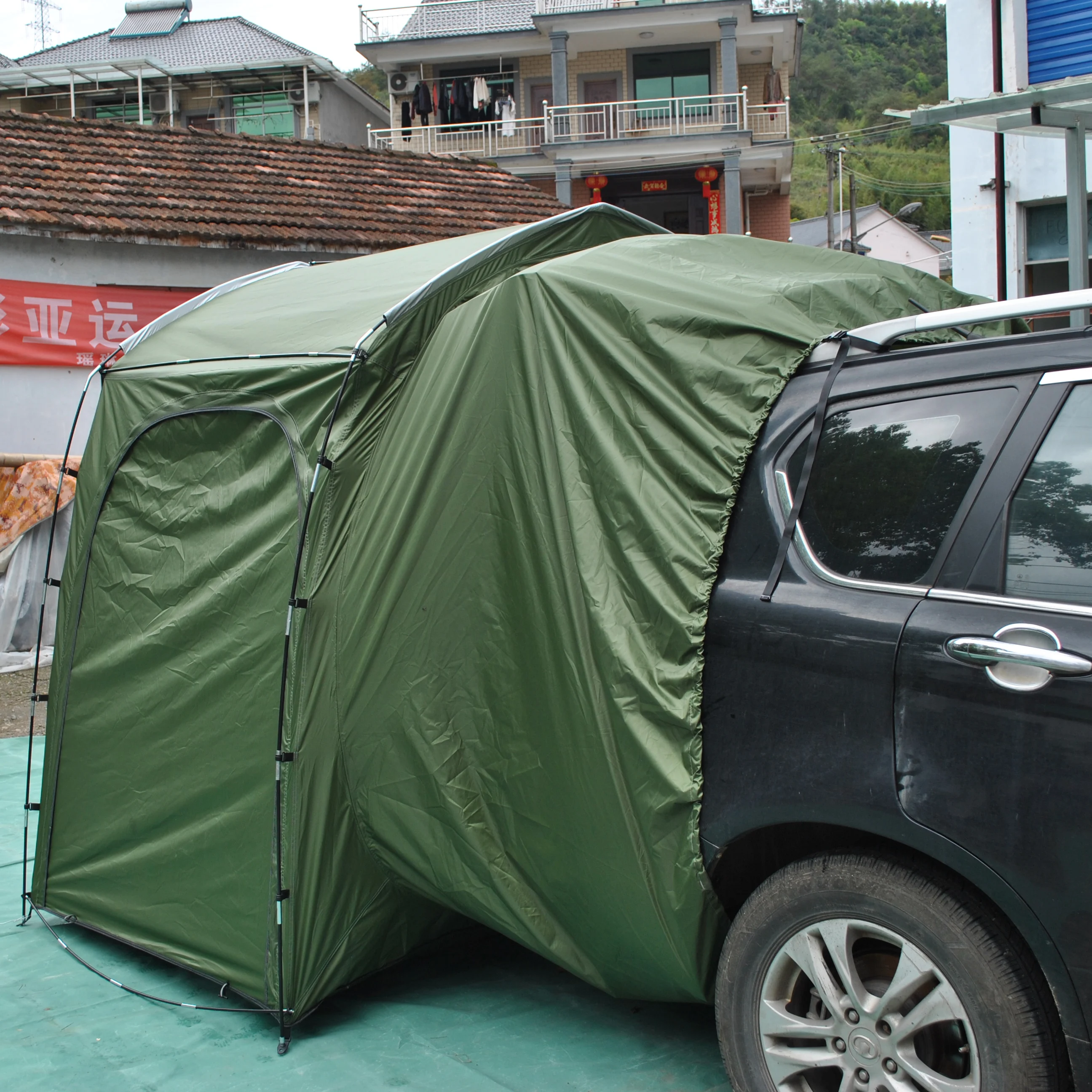 SUV Tent Attachment for Camping, Up to 3-4 Person, Sleeping Capacity, Car Tent, Includes Rainfly and Storage Bag
