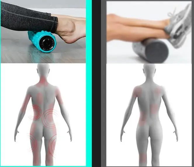 Wireless vibrator yoga roller neck and foot massage to lose weight body exercise fitness massager body slimming machine