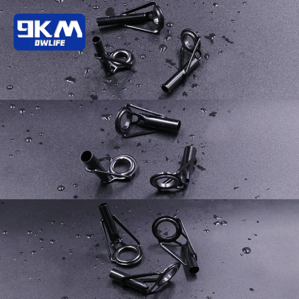 QualyQualy Kit De Reparo De Ponta De Vara De Pesca - 40/75 Peças De Substituição De Guia De Ponta De Haste De Cerâmica De Aço Inoxidável